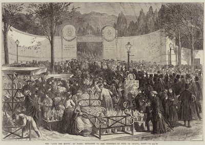 Le Jour des Morts à Paris, Entrée du Cimetière du Père Lachaise, Paris - Jules Pelcoq